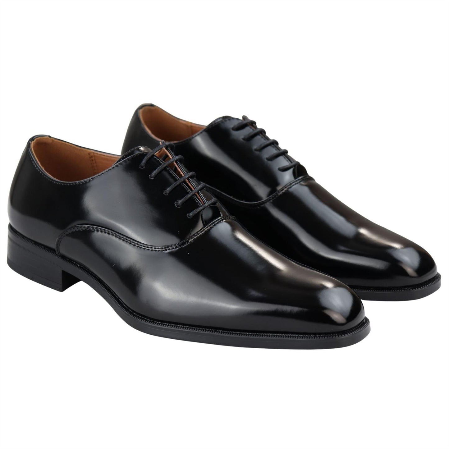 Giulio – Oxford Uomo Vernice Lucida con Lacci Punta Tonda Formale