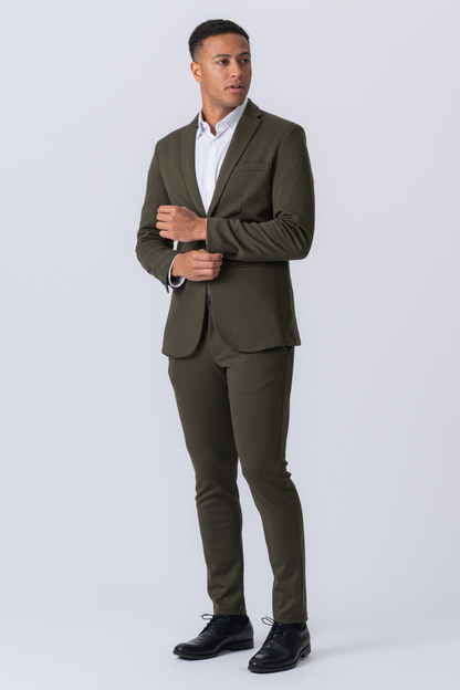 Rainero - Blazer Performance Uomo Verde Scuro Moderno Elegante