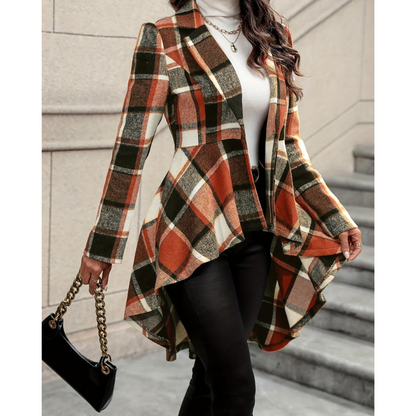 Ida - Blazer Trapuntato a Quadri Autunnale