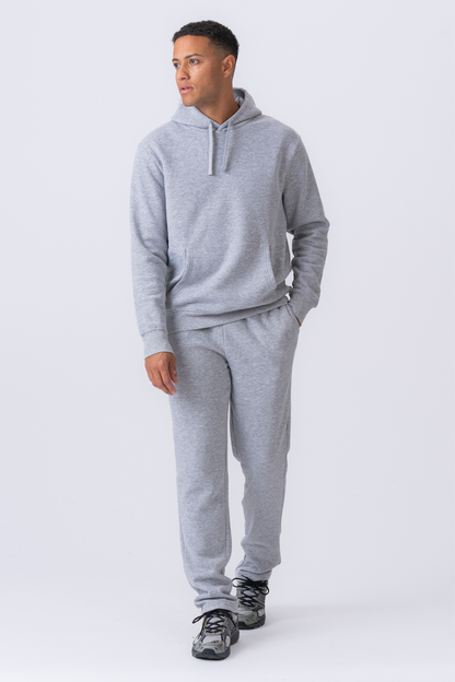 Leone - Felpa Uomo Cappuccio Grigio Stile Essential