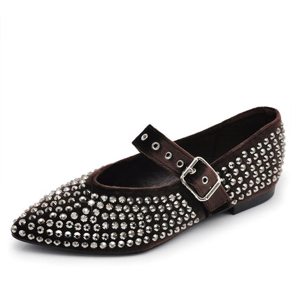 Viola – Ballerine donna strass glitterate sposa eleganti