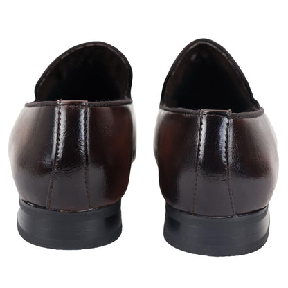 Carlo – Mocassino Uomo Slip-On Formale Nero e Marrone