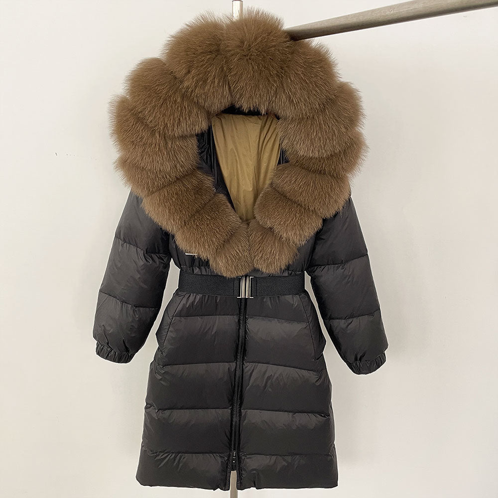 Fabiana - Cappotto Invernale Donna Lungo con Cappuccio