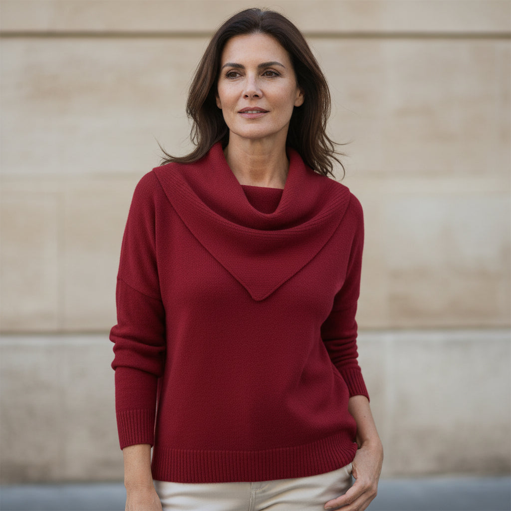 Jemma – Maglia Donna Calda con Colletto Morbido