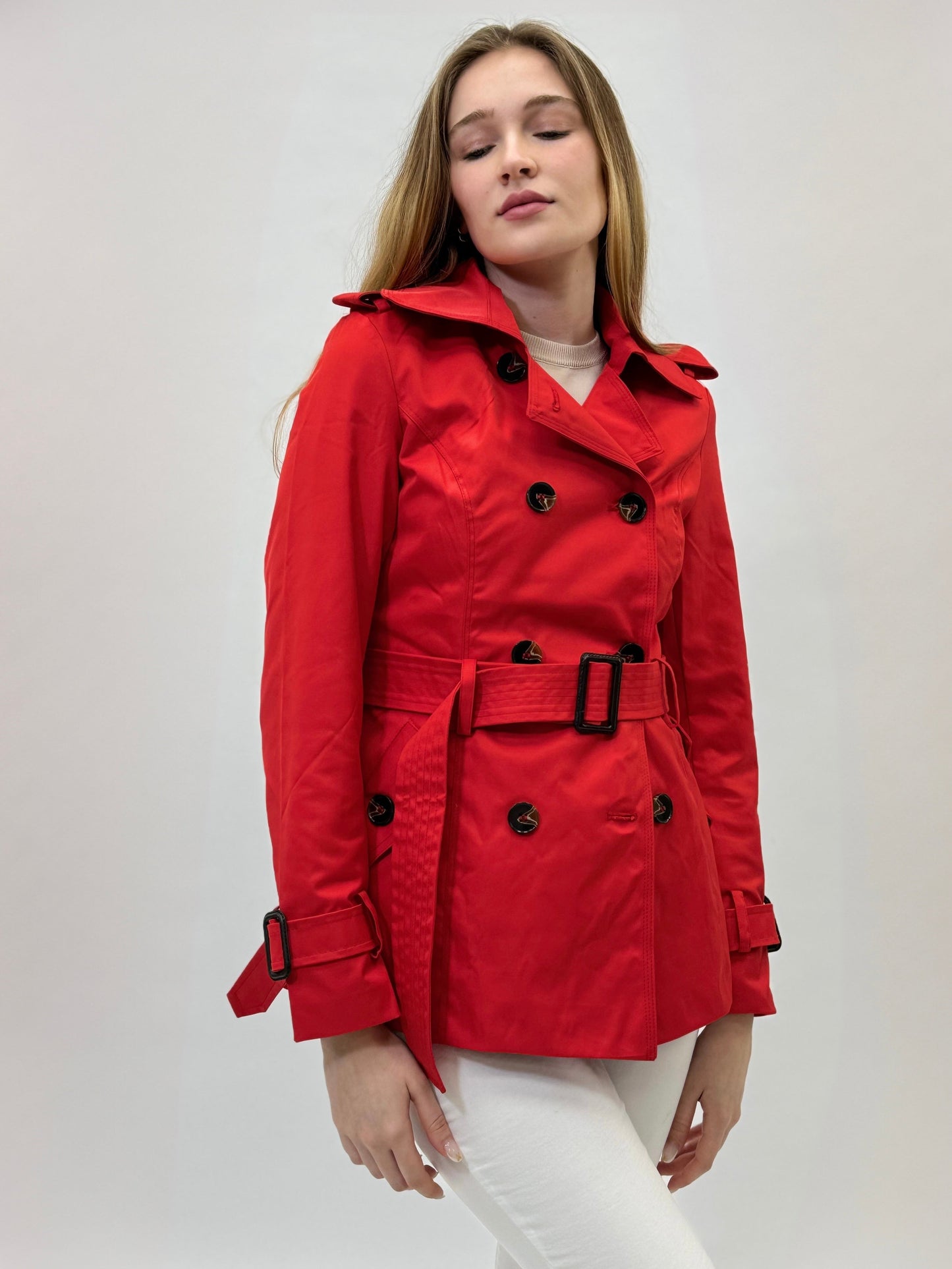 Kassandra - Giacca trench corta da donna elegante