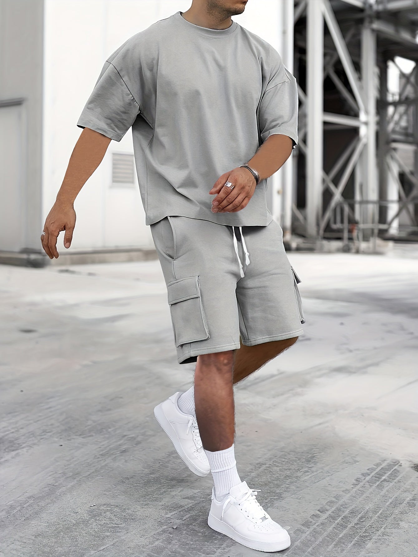 Filippo – Set Casual Composto Da T-Shirt E Pantaloni Modello Cargo