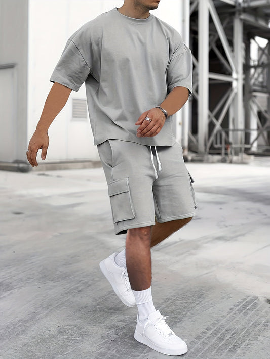 Filippo – Set Casual Composto Da T-Shirt E Pantaloni Modello Cargo