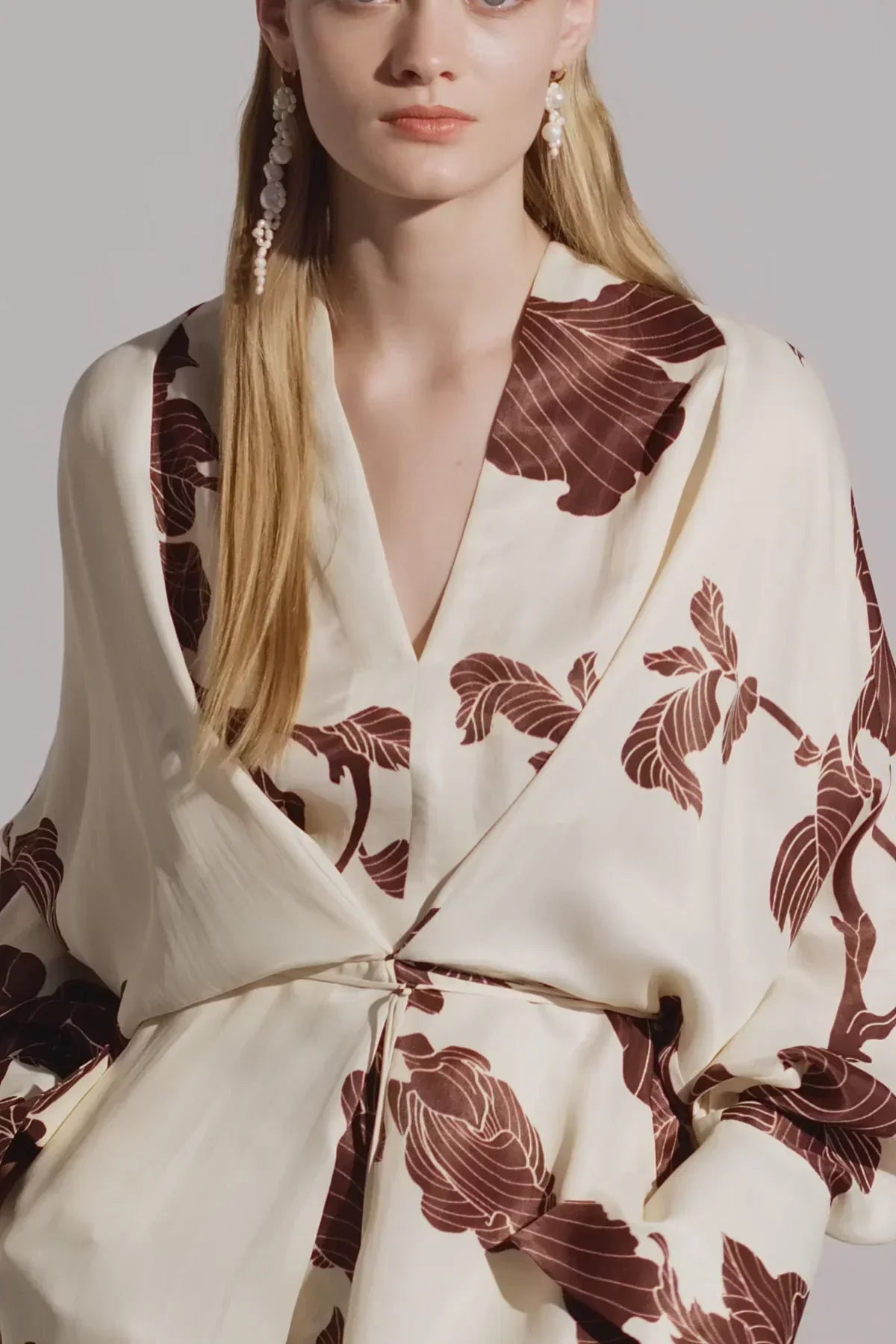 Quinara - Abito Kimono Donna Stampa Origami Moderna Elegante