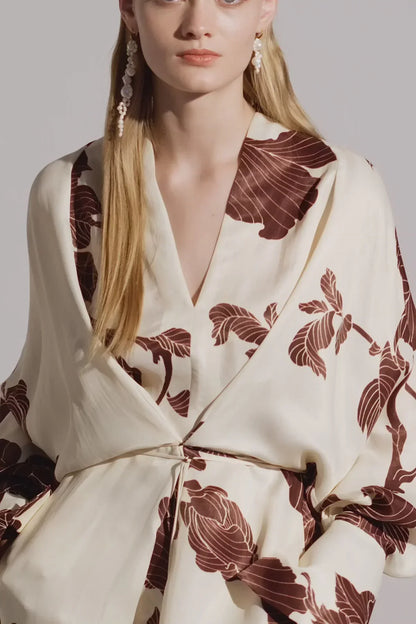 Quinara - Abito Kimono Donna Stampa Origami Moderna Elegante
