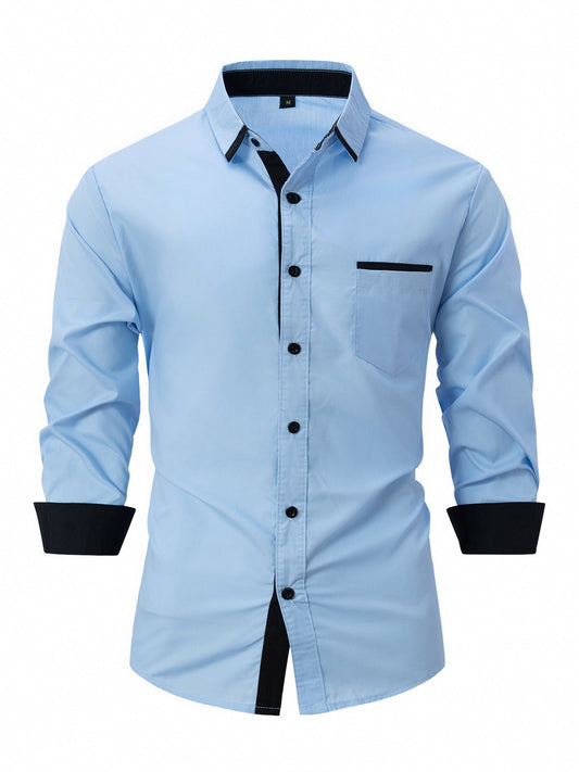 Matteo – Camicia Business Slim Fit a Righe Eleganti