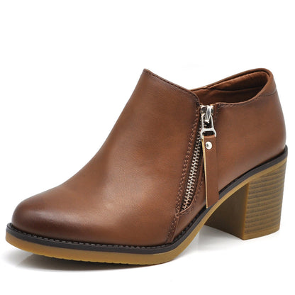 Alida – Scarpe donna tacco medio zip eleganti classiche