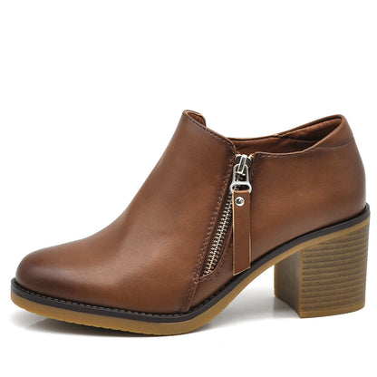 Alida – Scarpe donna tacco medio zip eleganti classiche