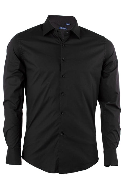 Rodomirus - Camicia Uomo Collo Classico Stretch Elasticizzata