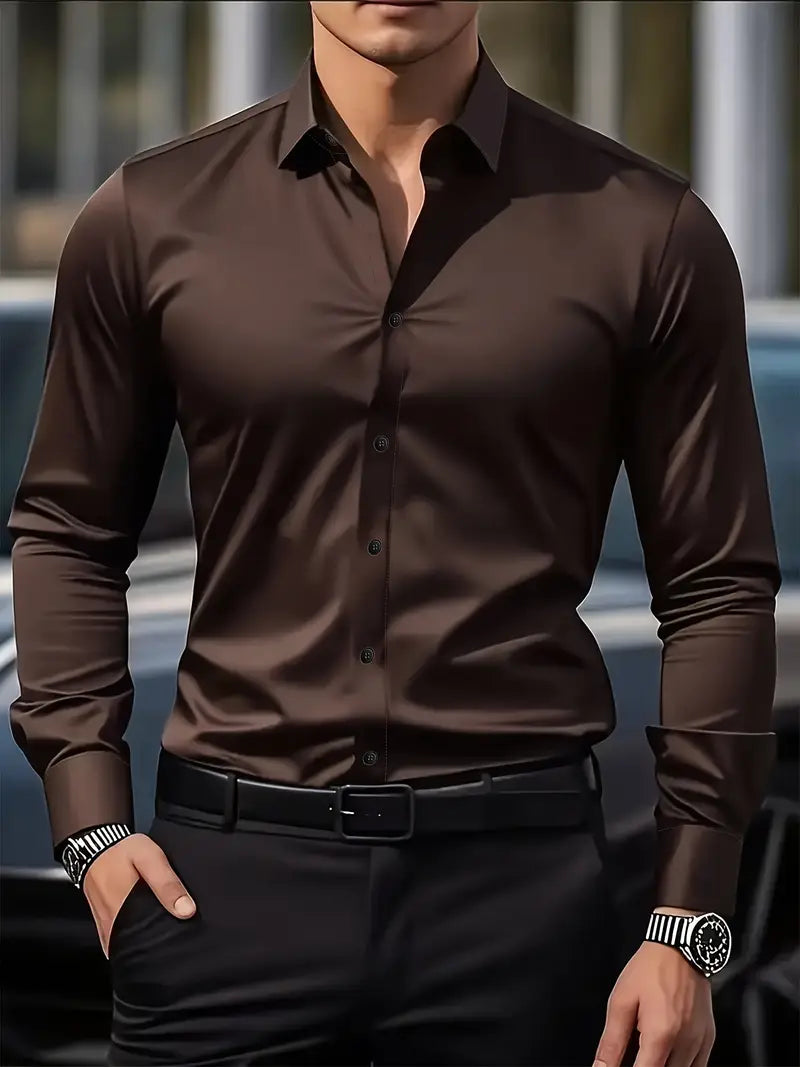 Alberto – Camicia Traspirante A Maniche Lunghe Da Uomo