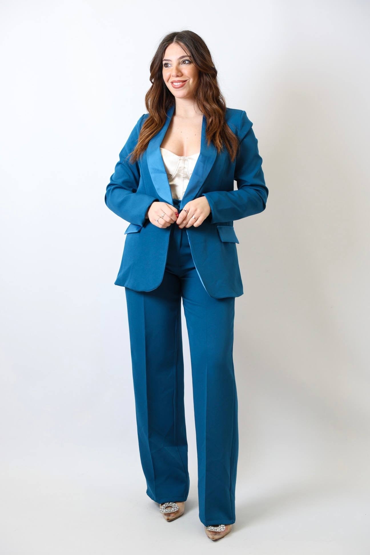 Hectoria - Tailleur Stiloso Donna Elegante Contemporaneo