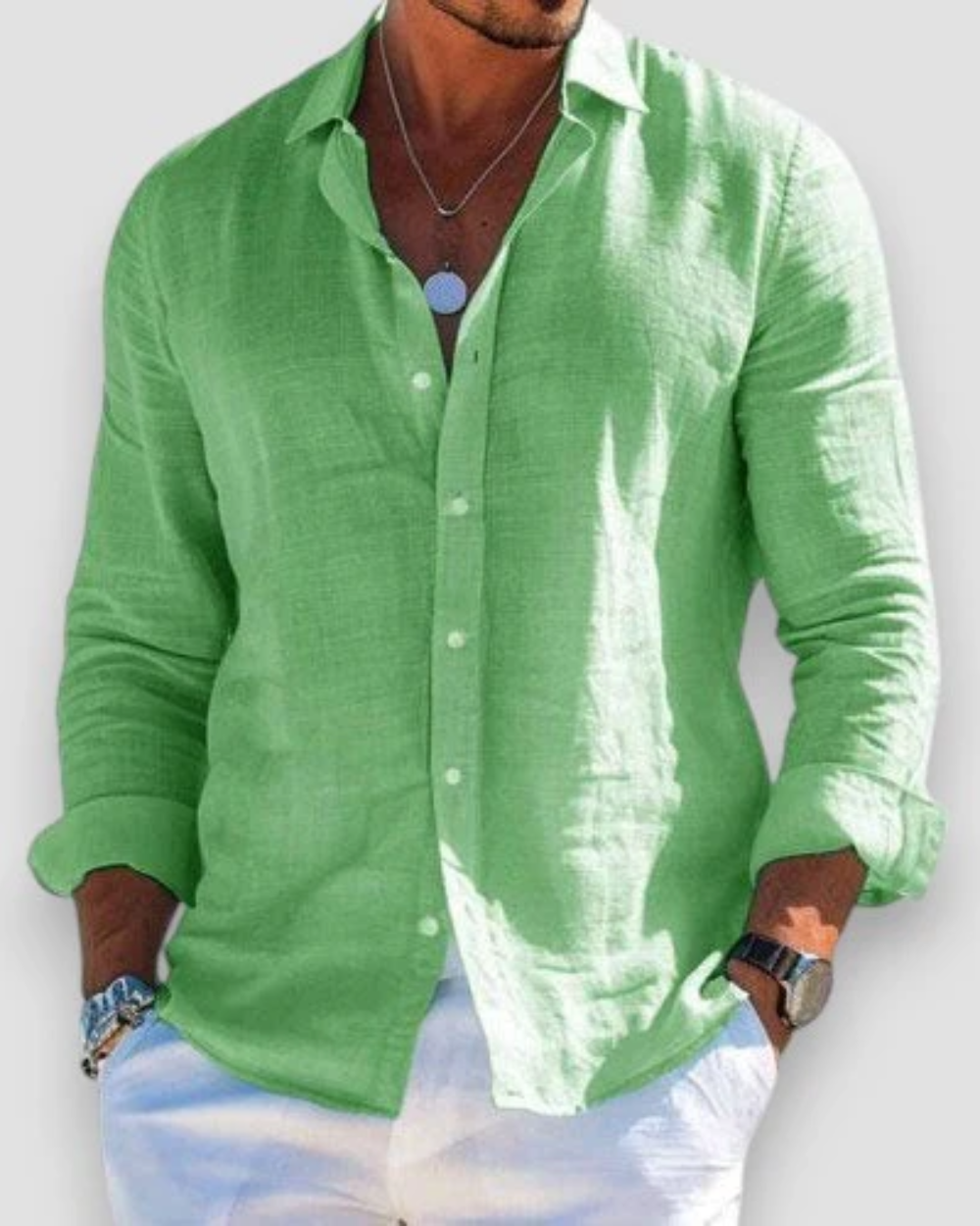 Rinaldino - Camicia Casual Elegante Uomo Moderna Versatile