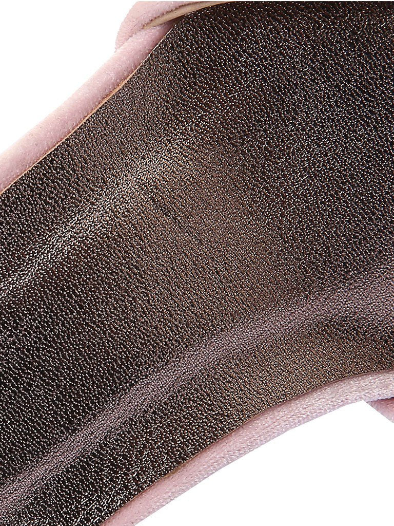 Lucia – Scarpe Luxury in Velluto con Tacco Floreale Traforato Oro