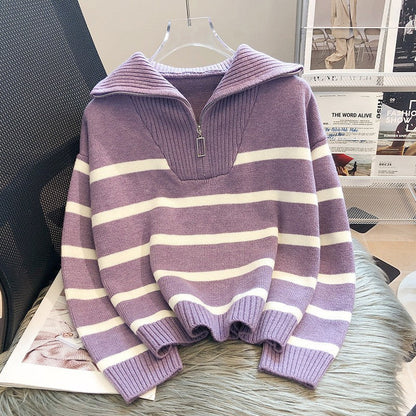 Yolanda – Maglione Casual Chic con Zip Elegante