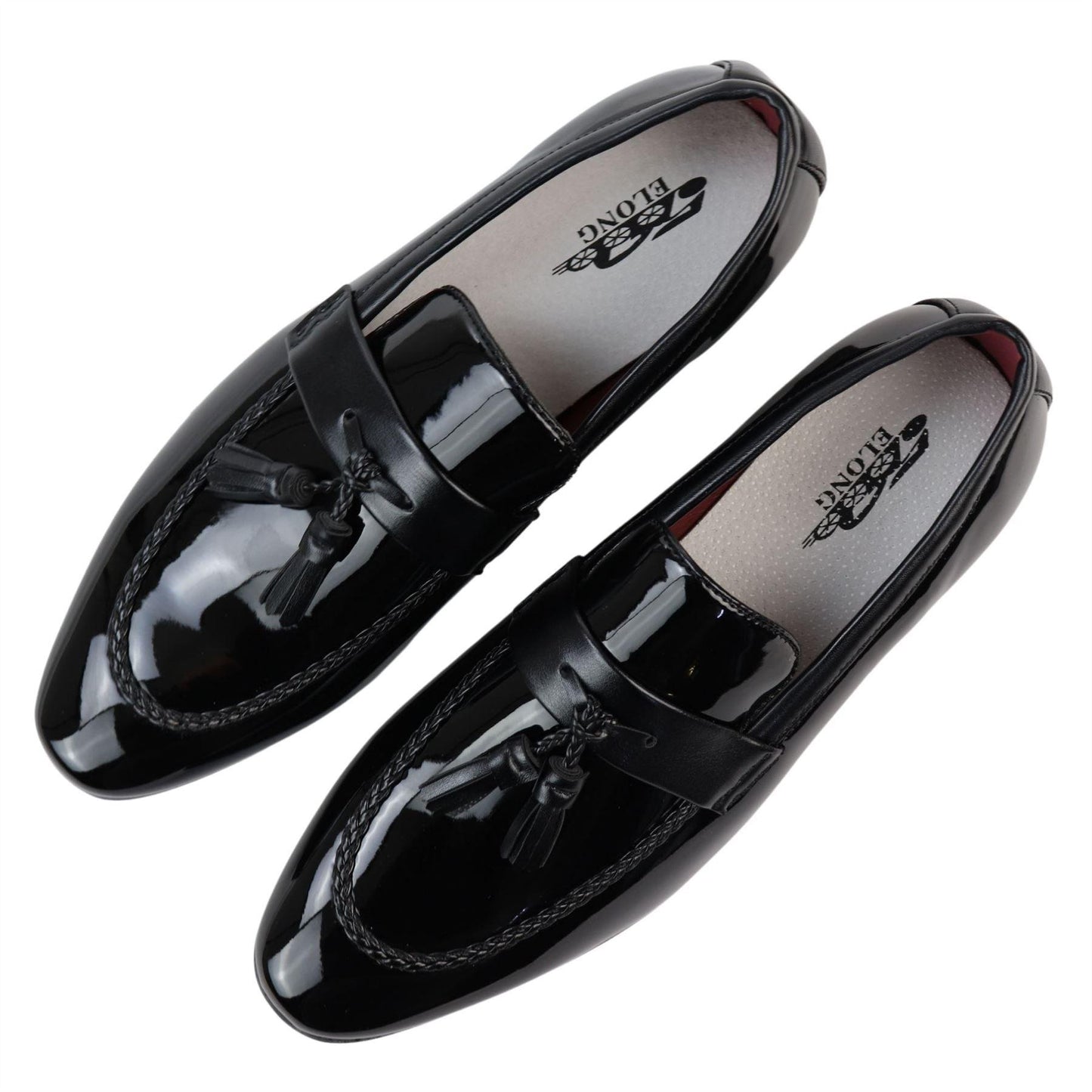 Cesare – Mocassino Uomo Vernice con Nappine Slip-On Formale