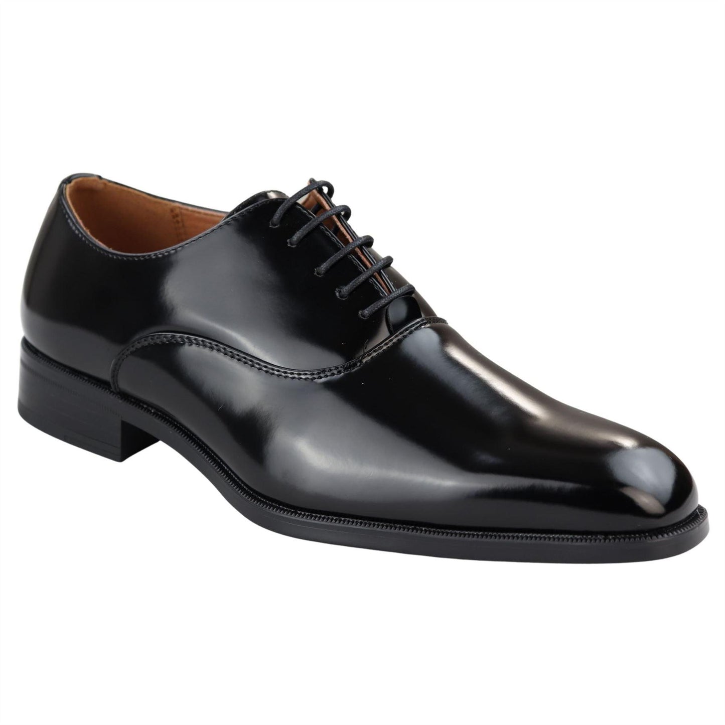 Giulio – Oxford Uomo Vernice Lucida con Lacci Punta Tonda Formale
