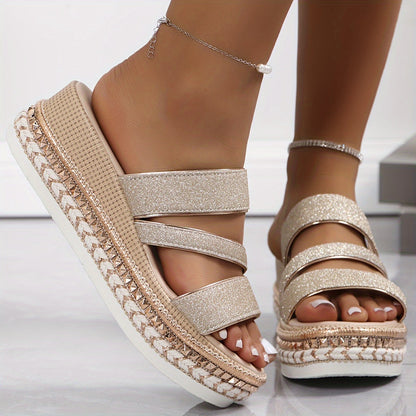 Sonia – Sandali Platform Luminosi Dalla Calzata Confortevole