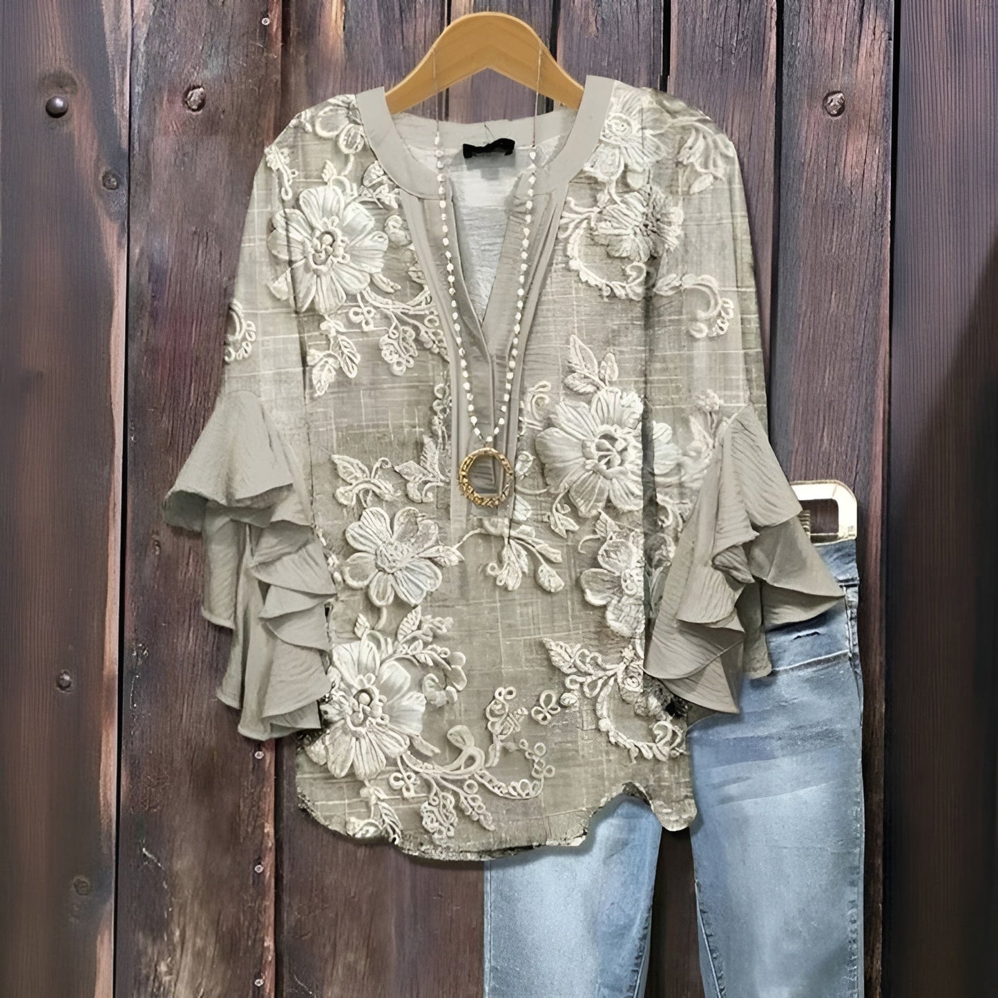 Karola - Blusa Donna Casual Estiva Leggera Elegante