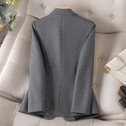 Stefania – Blazer Pied-De-Poule Con Chiusura A Bottone