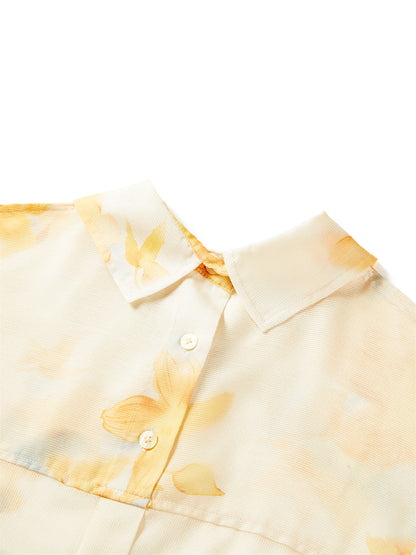 Gloria - Camicia Donna Floreale Elegante Moderna