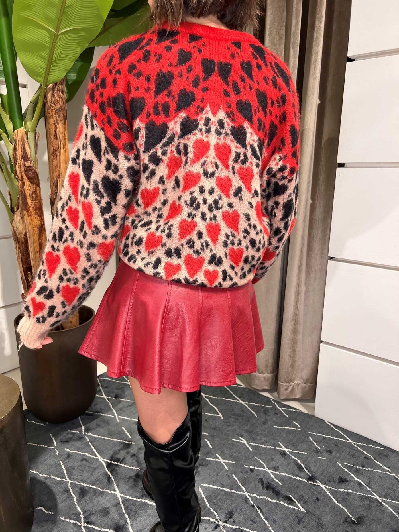 Jorja - Maglione Donna Fantasia Leopardata Trendy
