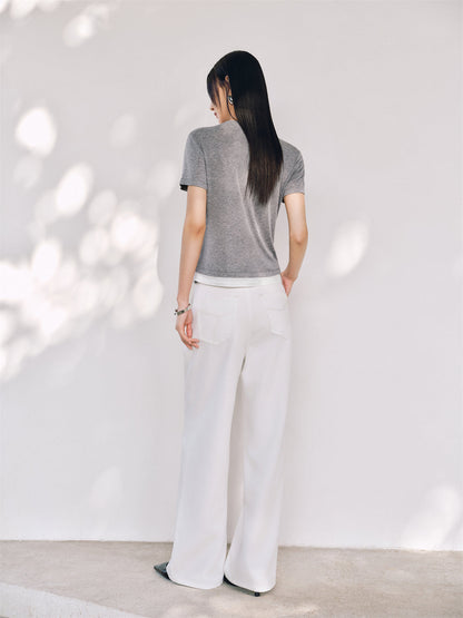 Irene - Pantaloni Donna Vita Alta Eleganti