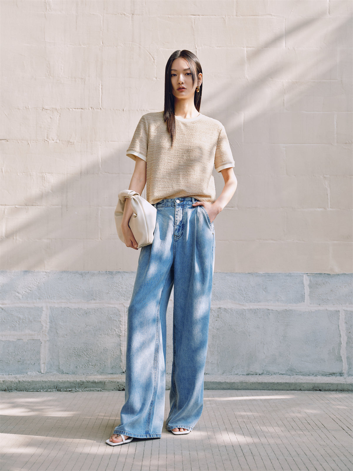 Irene - Pantaloni Donna Vita Alta Eleganti