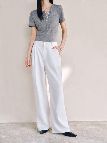Irene - Pantaloni Donna Vita Alta Eleganti