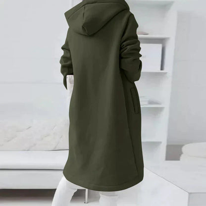 Bice - Felpa lunga con cappuccio e zip