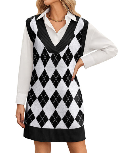 Divina - Abito Maglione Donna Oversize Scollo V