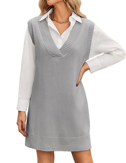 Divina - Abito Maglione Donna Oversize Scollo V