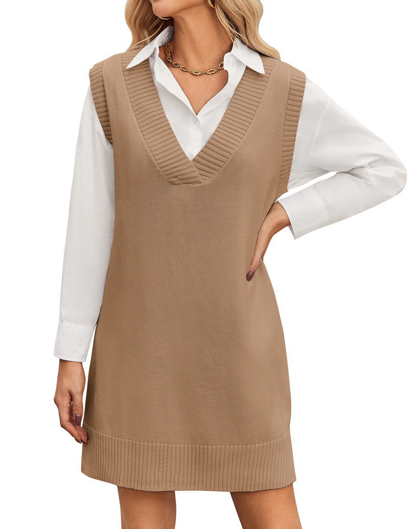 Divina - Abito Maglione Donna Oversize Scollo V