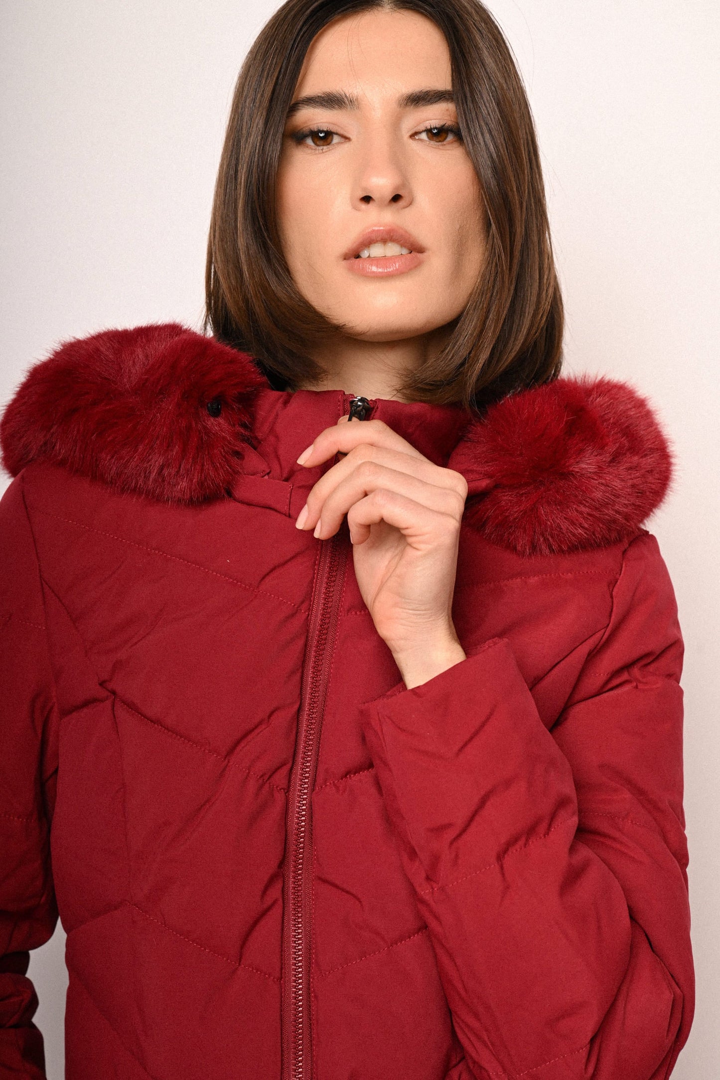 Umara – Piumino Trapuntato Con Cappuccio Morbido