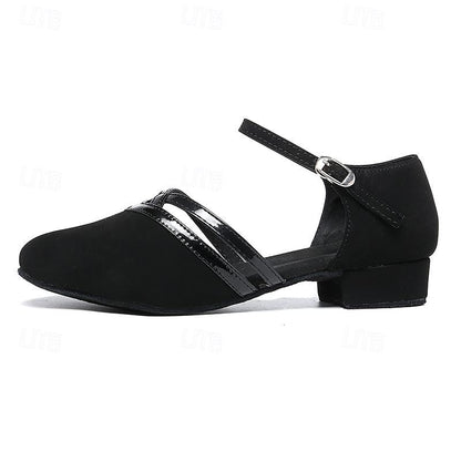 Juana - Scarpe da Ballo Tacco Blocco Finitura Morbida Donna