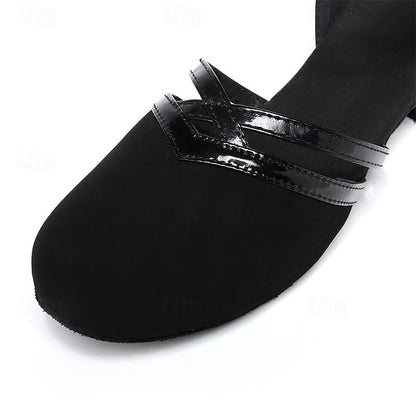 Juana - Scarpe da Ballo Tacco Blocco Finitura Morbida Donna