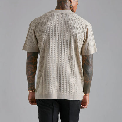 Huberto - Camicia Casual Strutturata Uomo Estate