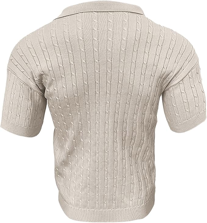 Huberto - Camicia Casual Strutturata Uomo Estate