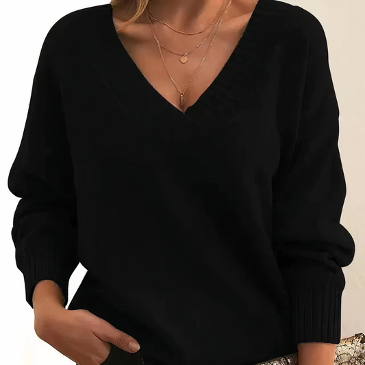 Adalgisa – Elegante Maglione in Cashmere da Donna Nero