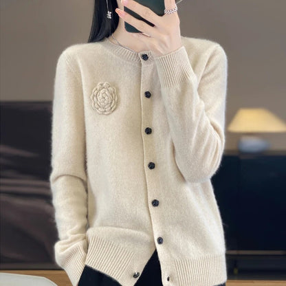 Alberta – Maglione in Cashmere Elegante da Donna Beige