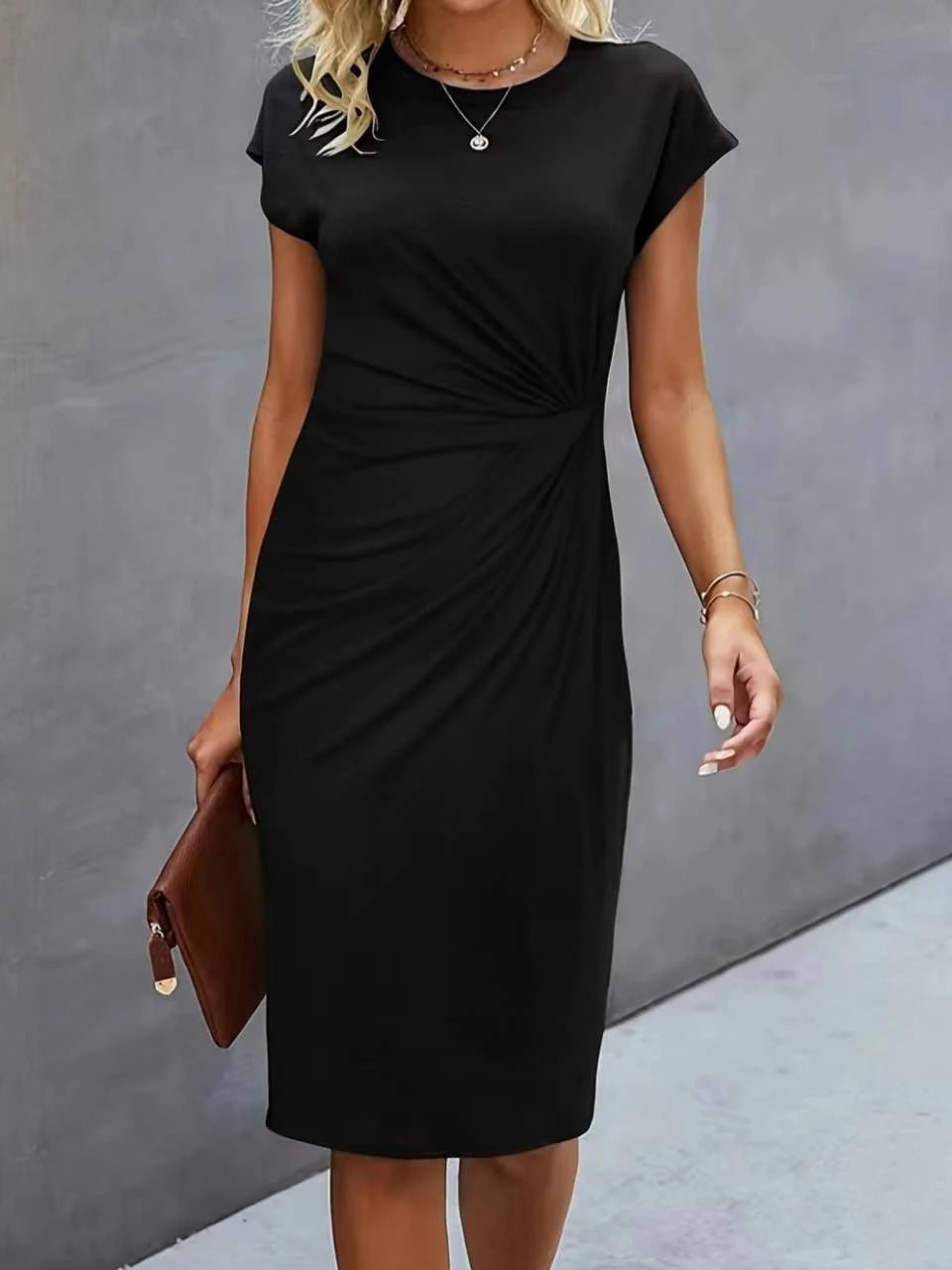 Albertina - Abito svasato elegante Noir