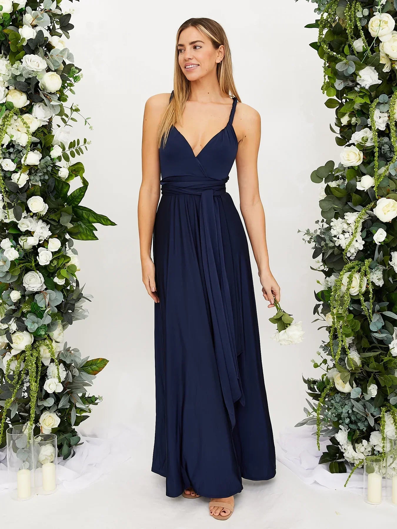 Alice - Elegante abito multiplo Blu Marino