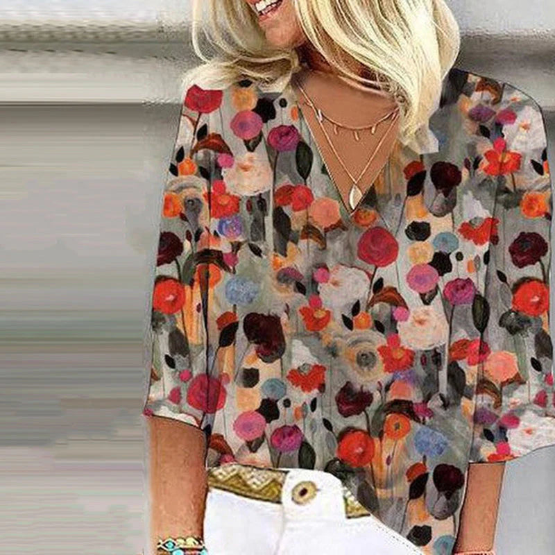 Alina - Camicetta vintage Multicolore 2