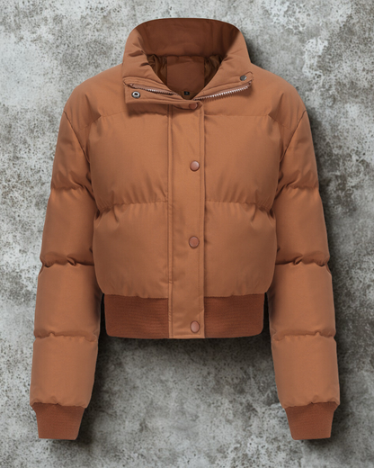 Amelia - Piumino Corto Donna Invernale Elegante Arancione