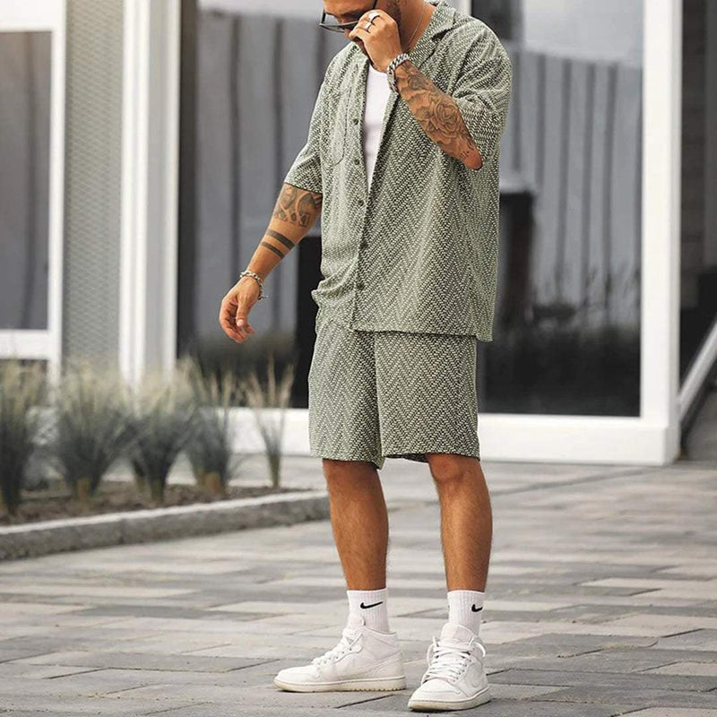 Arnaldo – Set Camicia Fantasia E Pantaloncini Casual Per L’Estate