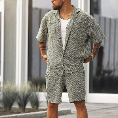 Arnaldo – Set Camicia Fantasia E Pantaloncini Casual Per L’Estate