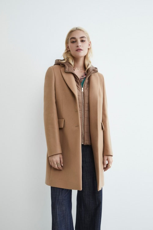 Angela - Cappotto in lana e cashmere CAMMELLO